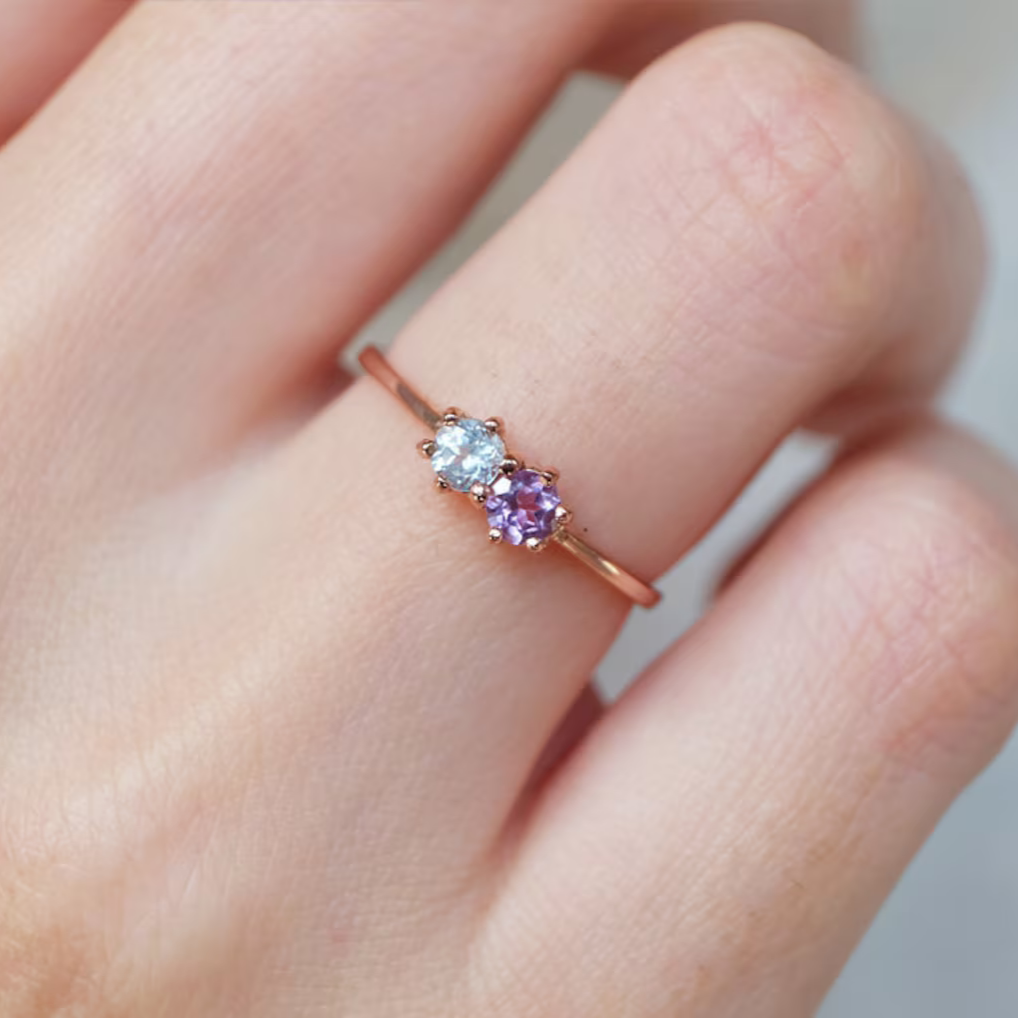 Dual Birthstone Ring Visser