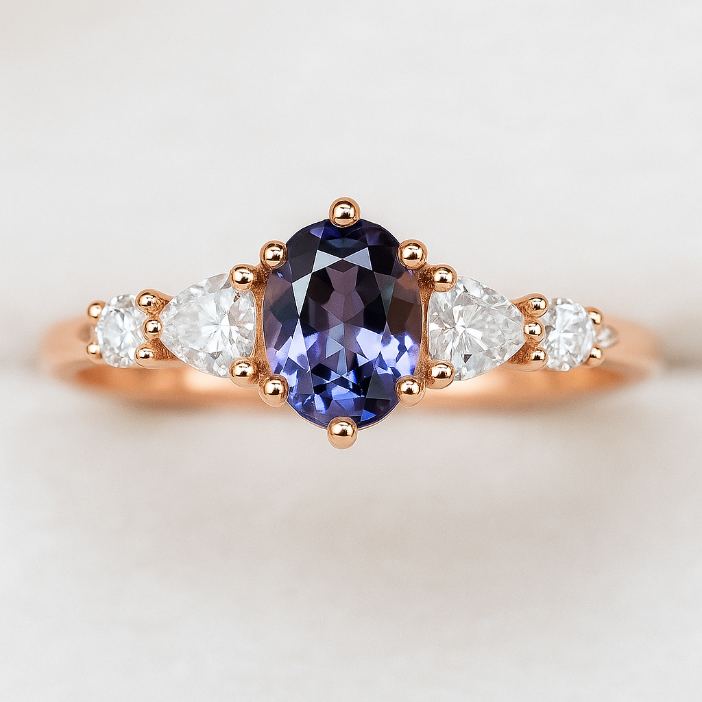 Alexandrite Engagement Ring Tessa