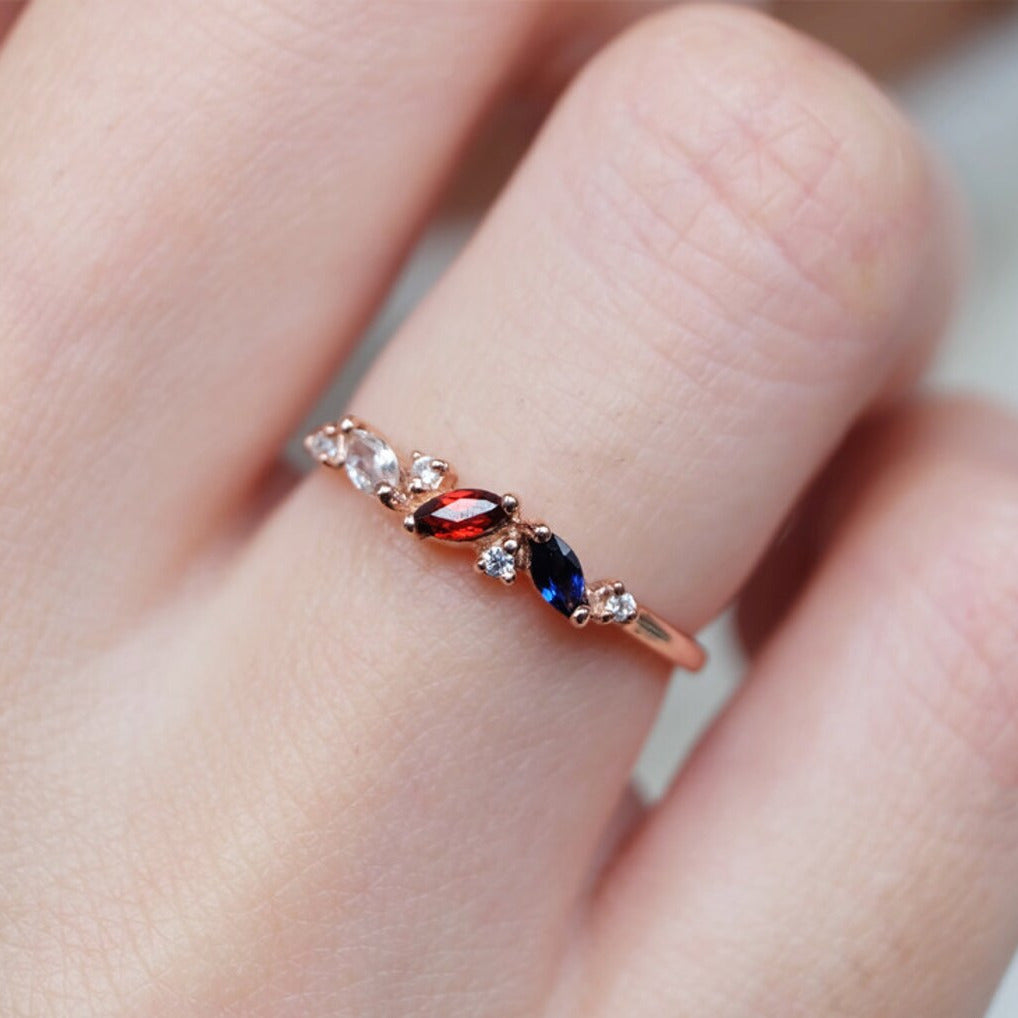 Triple Birthstone Ring Bena