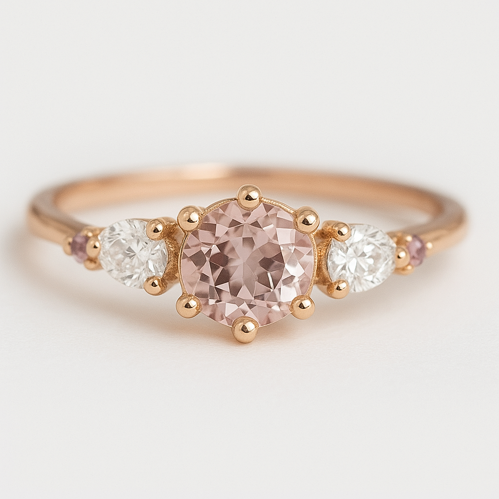 Morganite Diamond Ring Ami