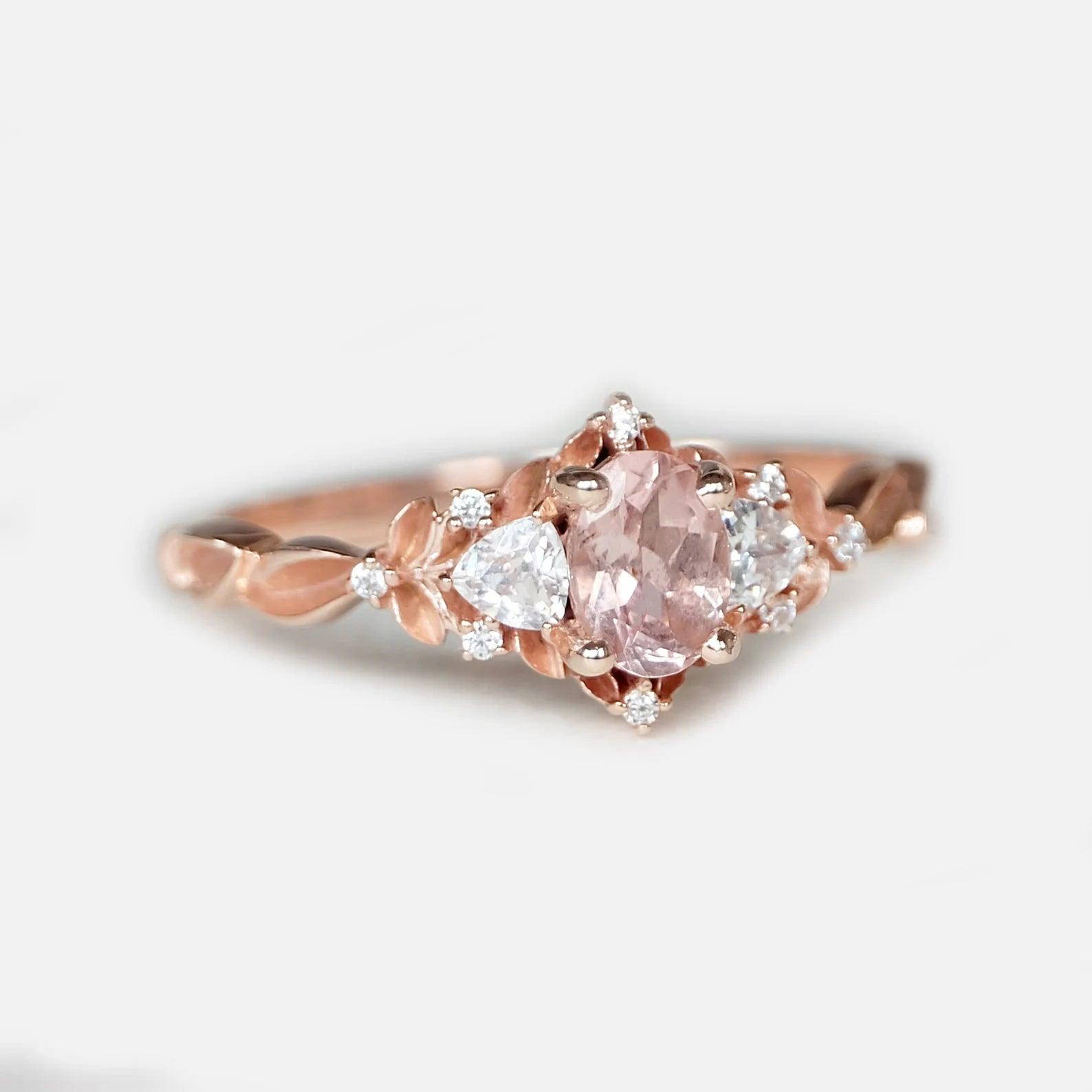Morganite Engagement Ring Kiran - SOVATS