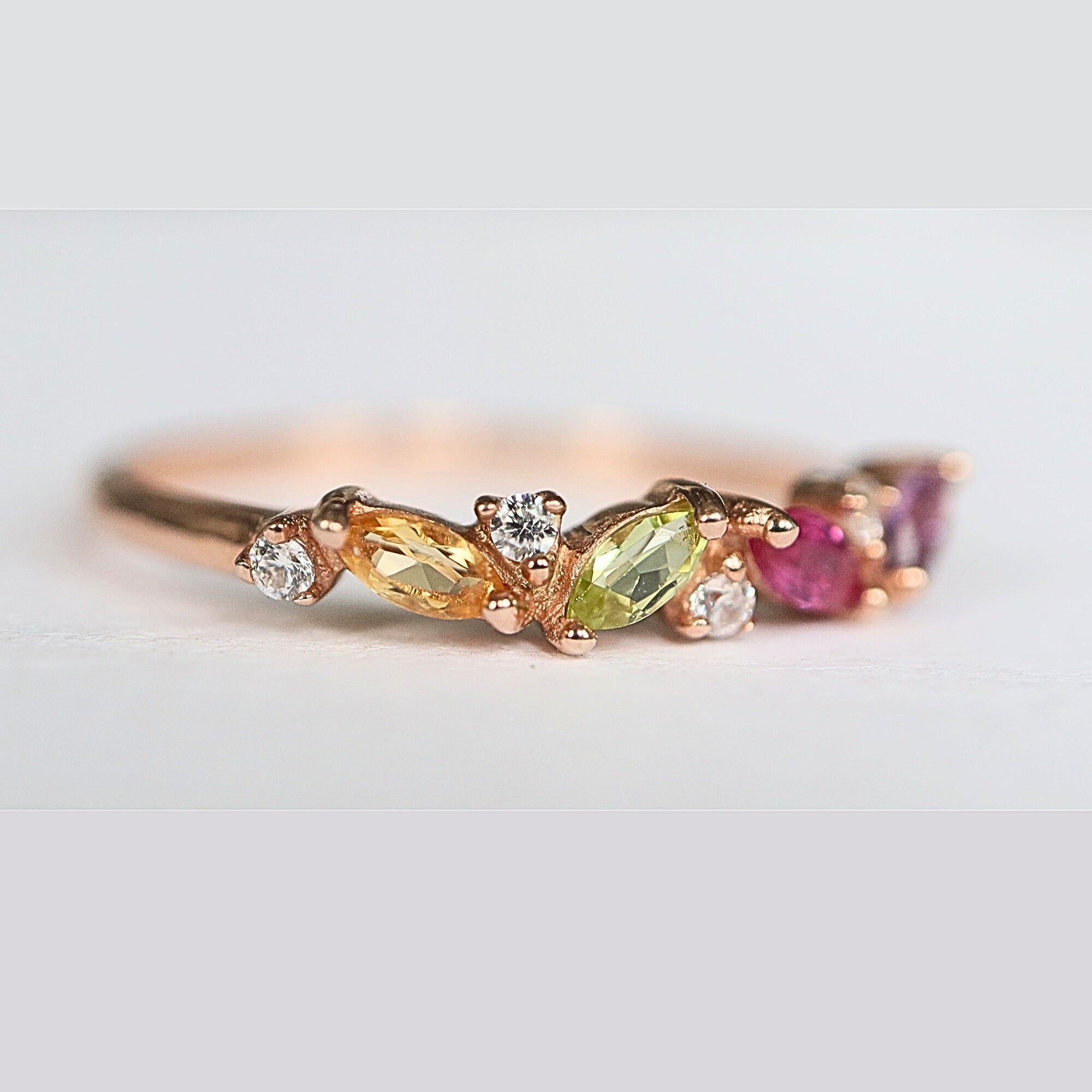 Quadruple Birthstone Ring Bena