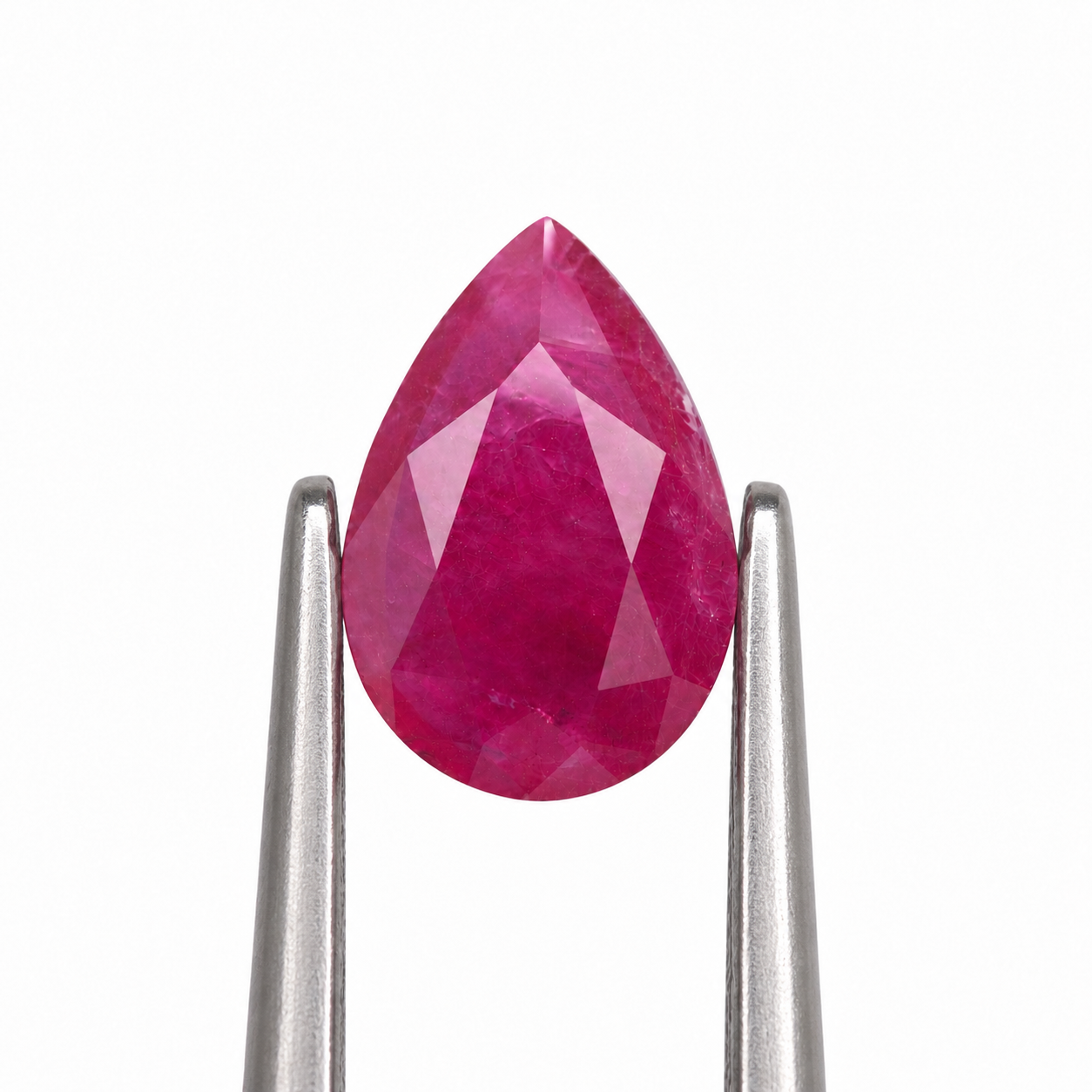 Certified Untreated Pear Cut Ruby
