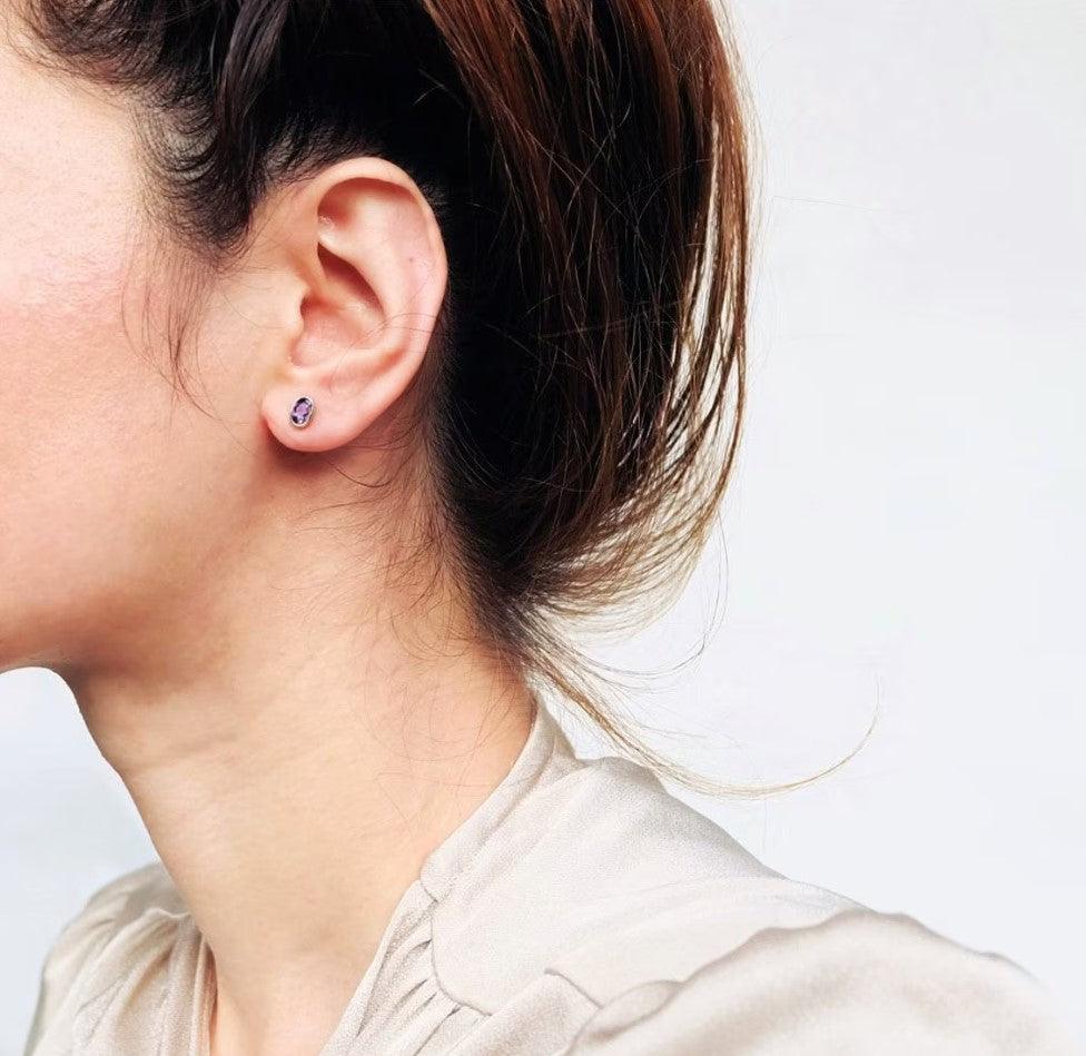 Amethyst Earrings Nina - SOVATS