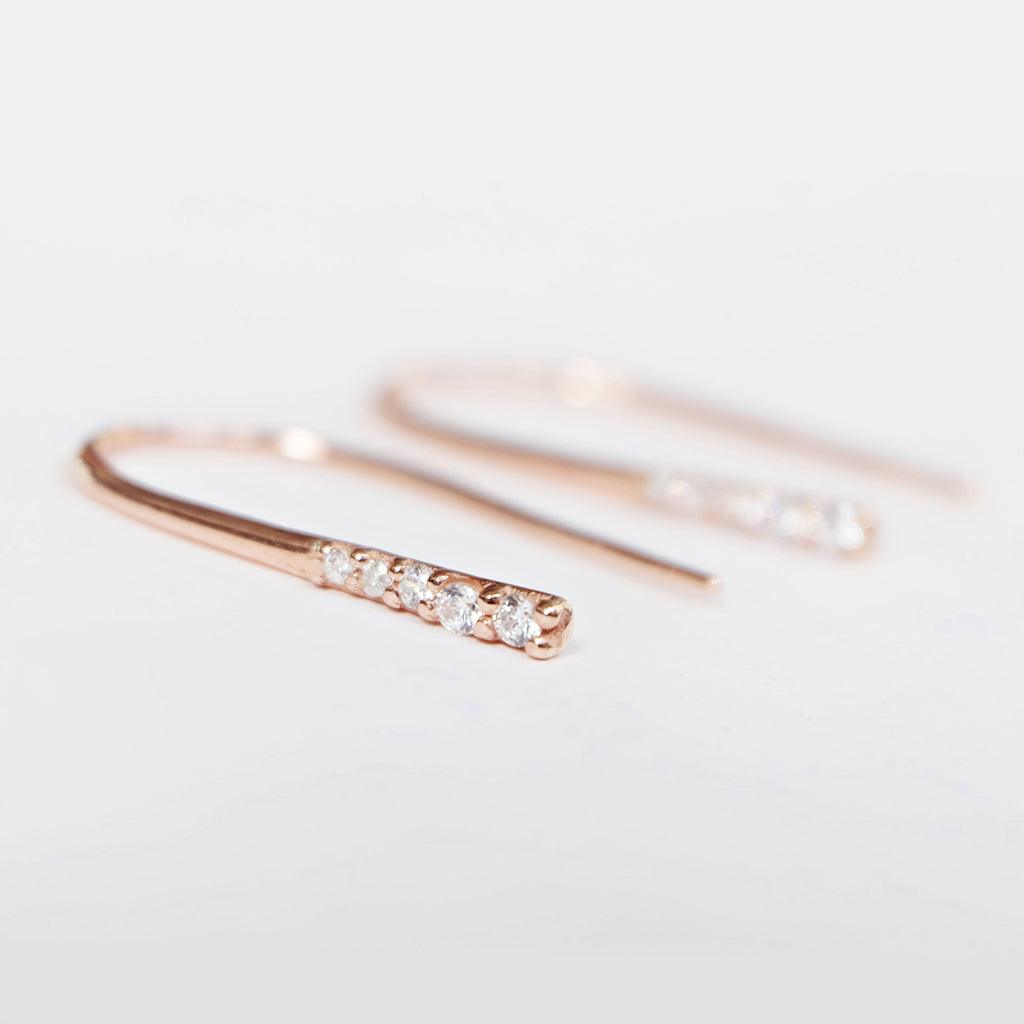 Diamond Hoop Earrings Richa - SOVATS