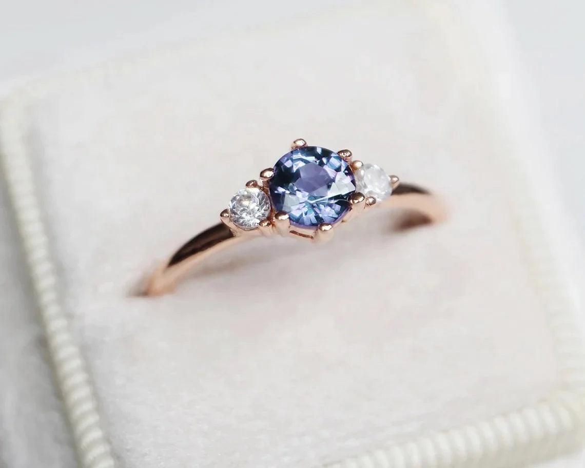 Alexandrite Engagement Ring Arcano - SOVATS