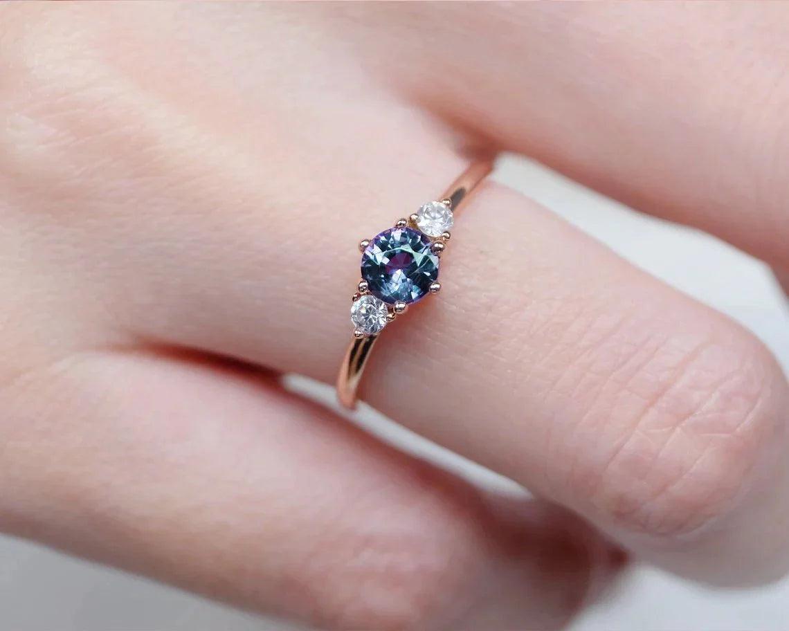 Alexandrite Engagement Ring Arcano - SOVATS