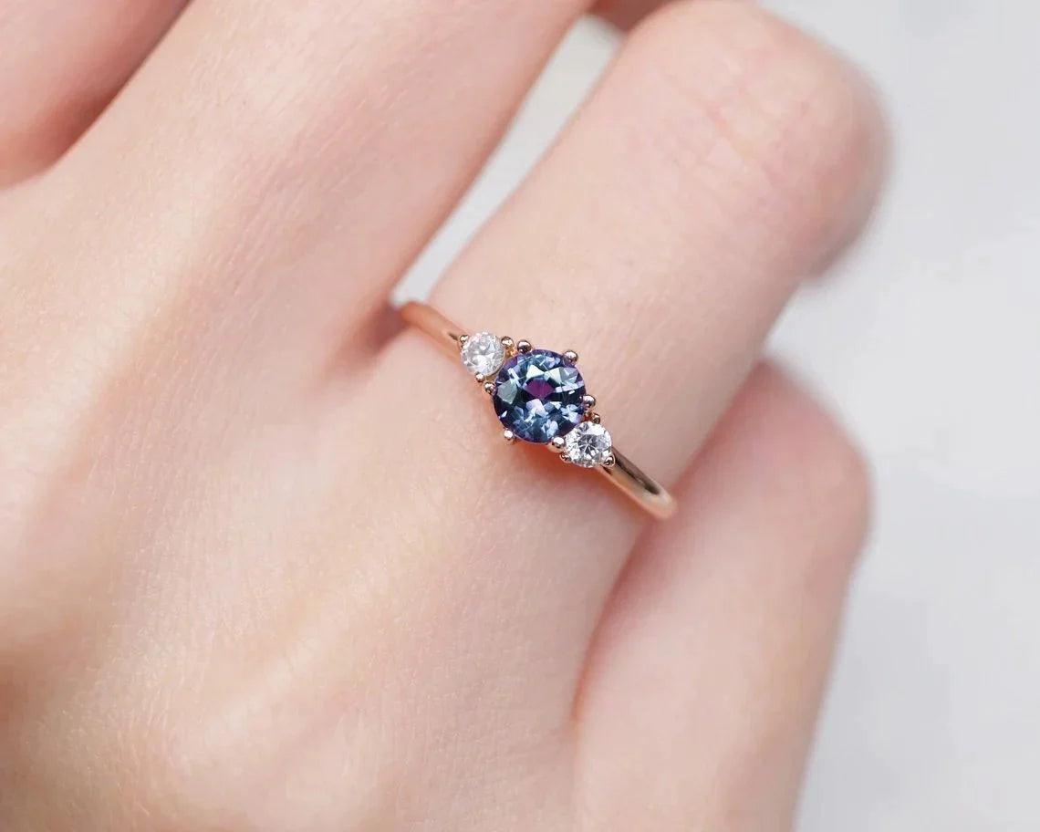 Alexandrite Engagement Ring Arcano - SOVATS