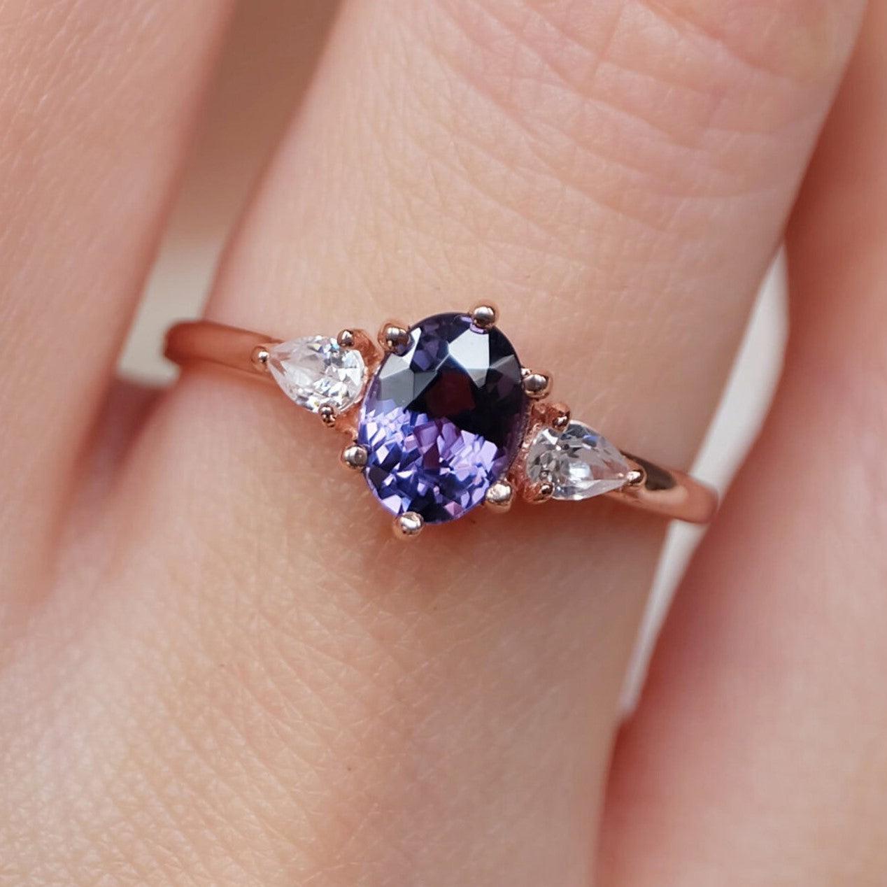Alexandrite Engagement Ring Emi - SOVATS