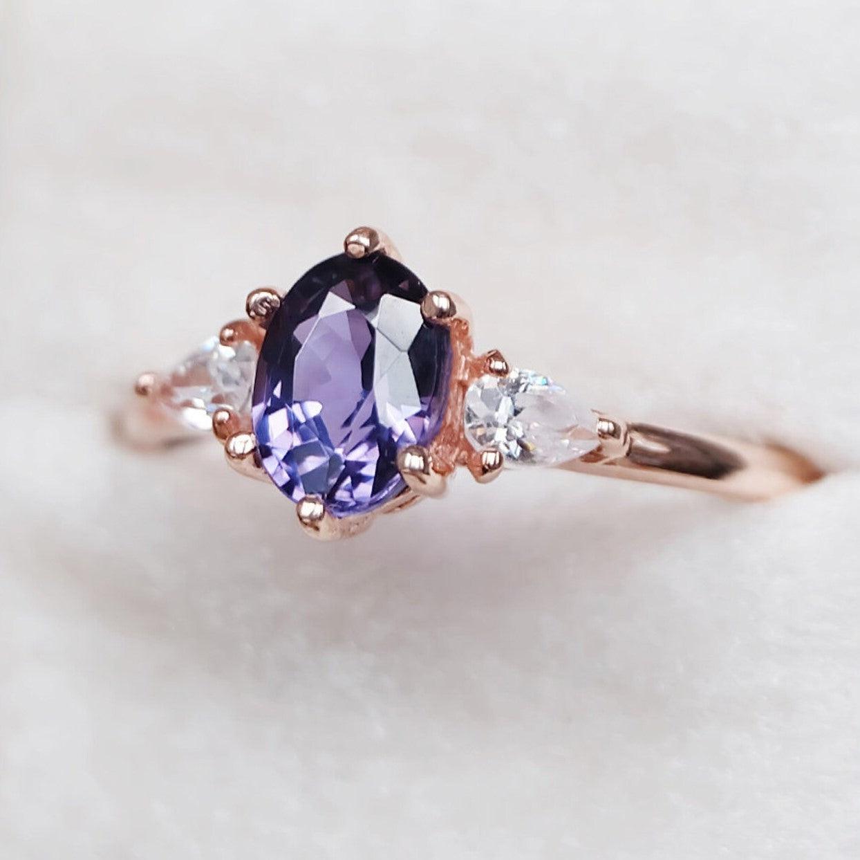 Alexandrite Engagement Ring Emi - SOVATS
