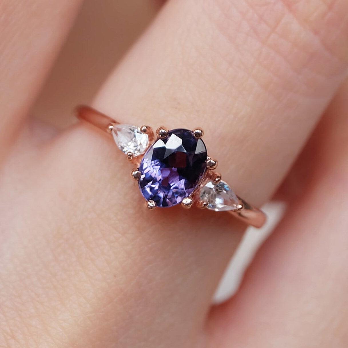 Alexandrite Engagement Ring Emi - SOVATS