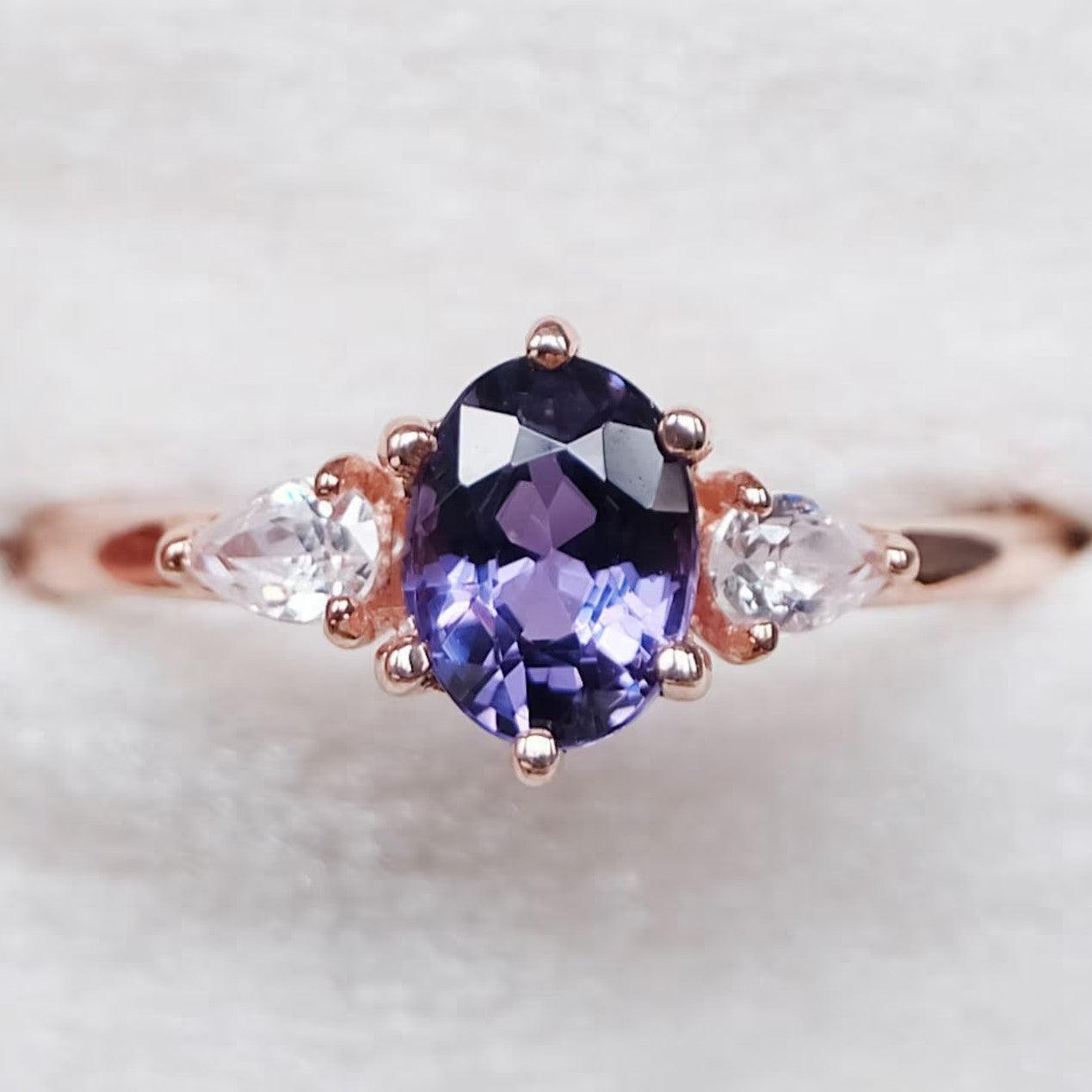 Alexandrite Engagement Ring Emi - SOVATS
