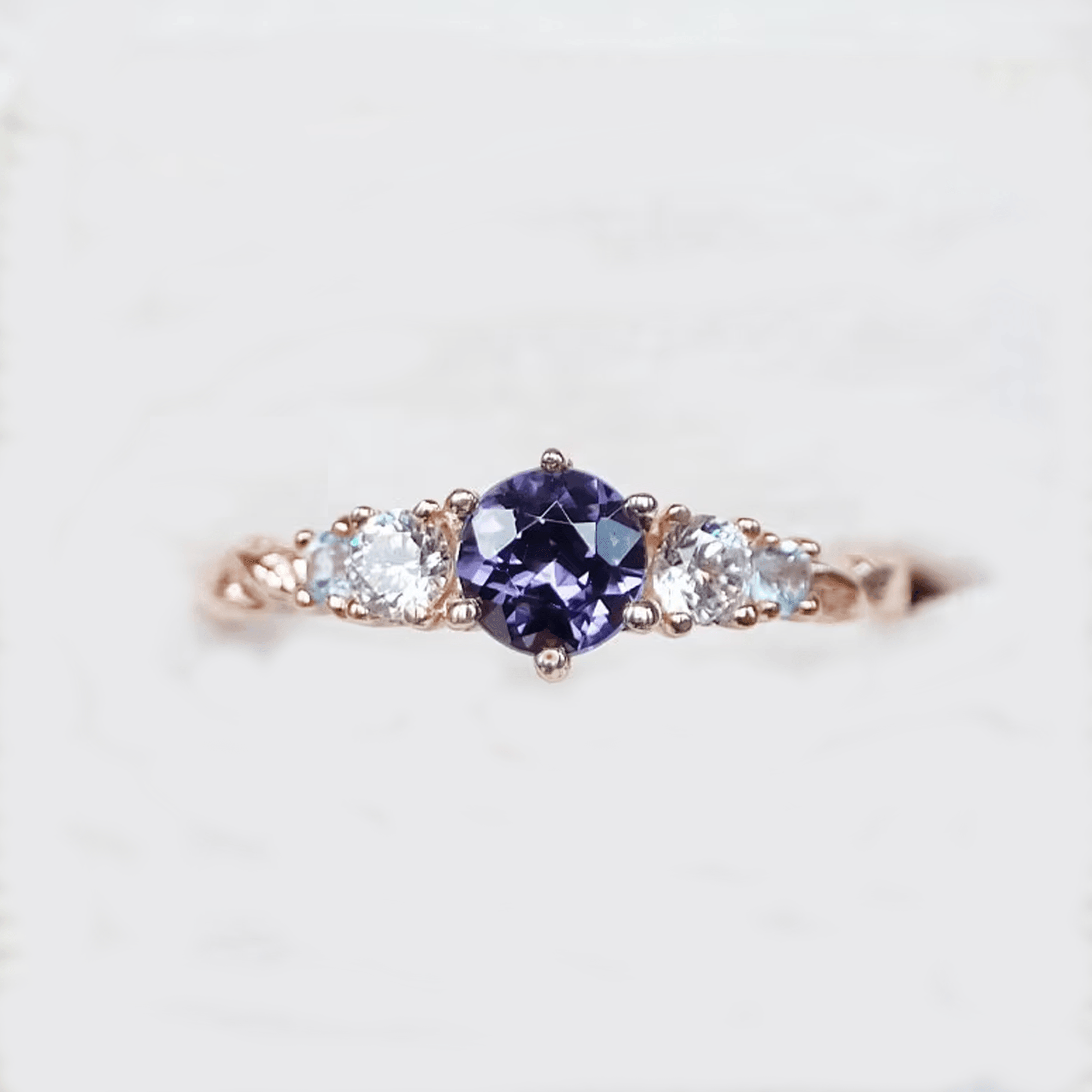 Alexandrite Engagement Ring Hyperbius - SOVATS