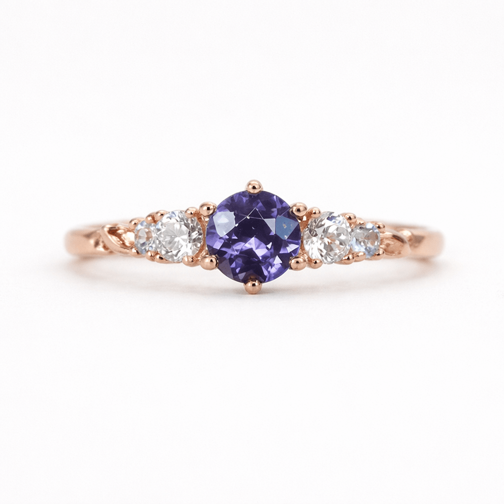 Alexandrite Engagement Ring Hyperbius - SOVATS