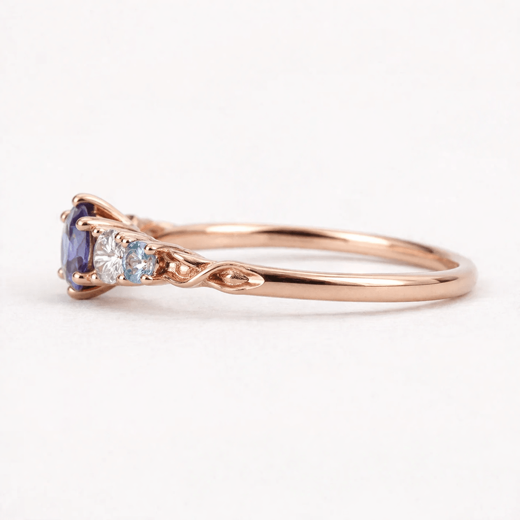 Alexandrite Engagement Ring Hyperbius - SOVATS