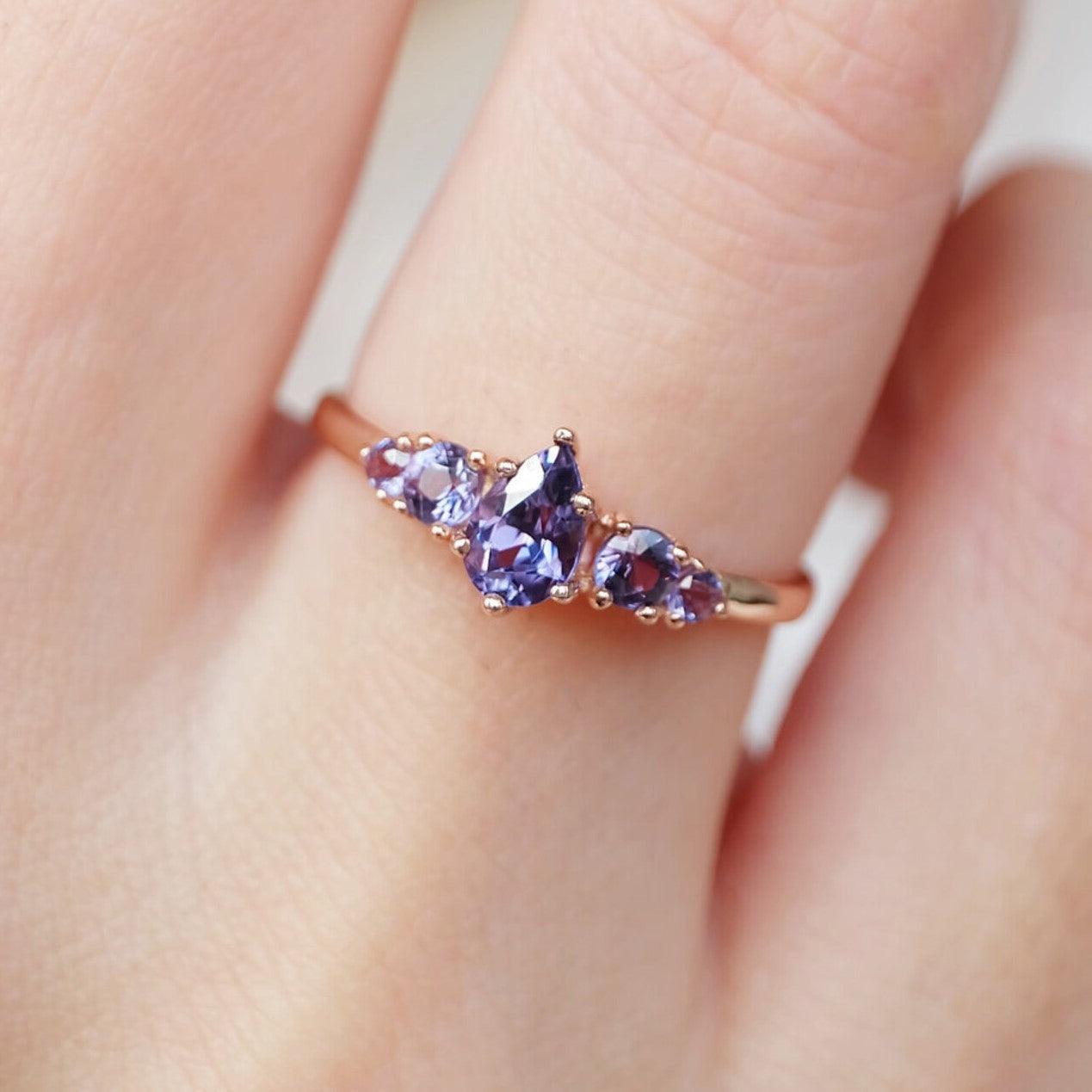 Alexandrite Engagement Ring Saluzzo - SOVATS