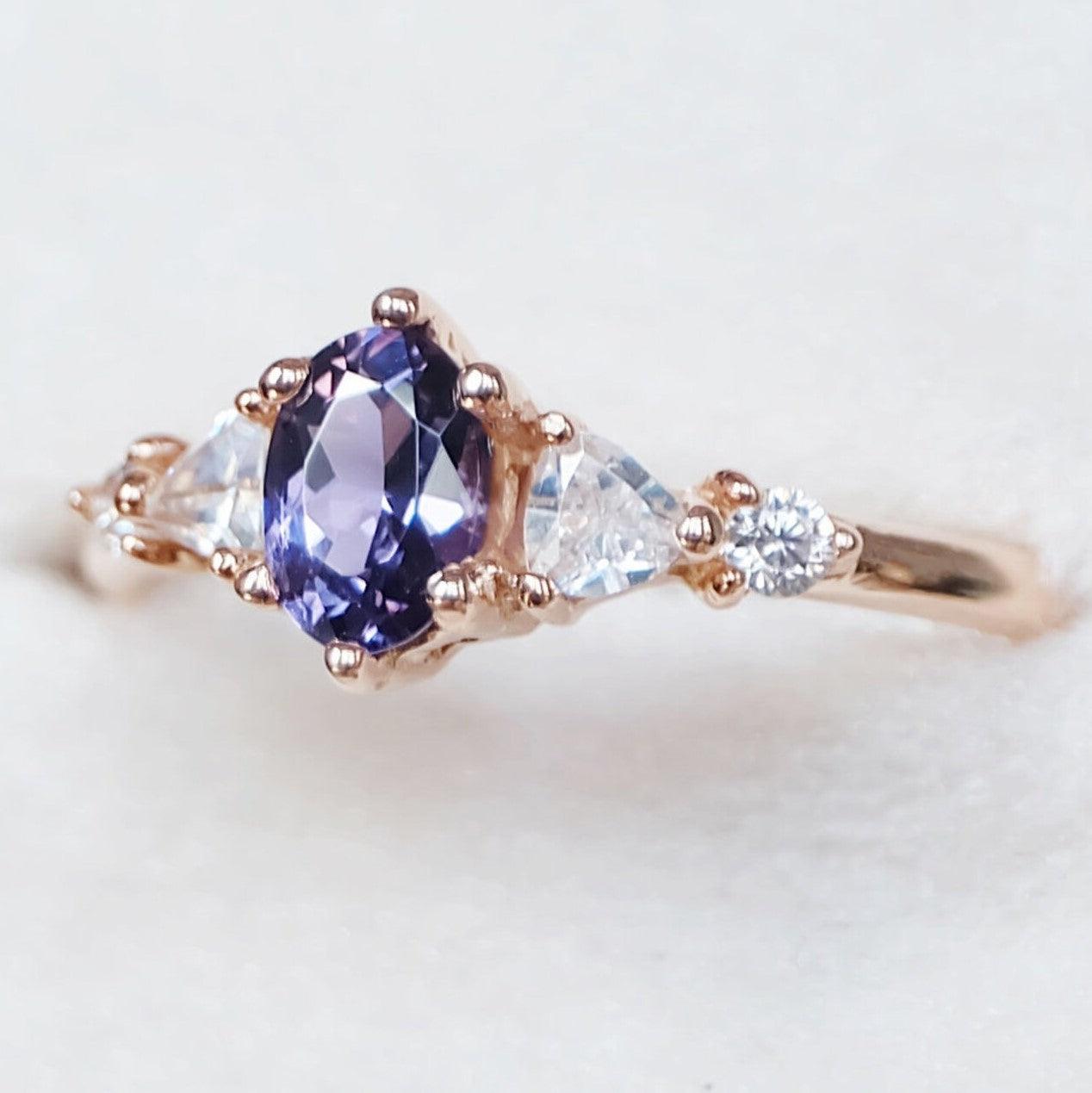 Alexandrite Engagement Ring Tessa - SOVATS