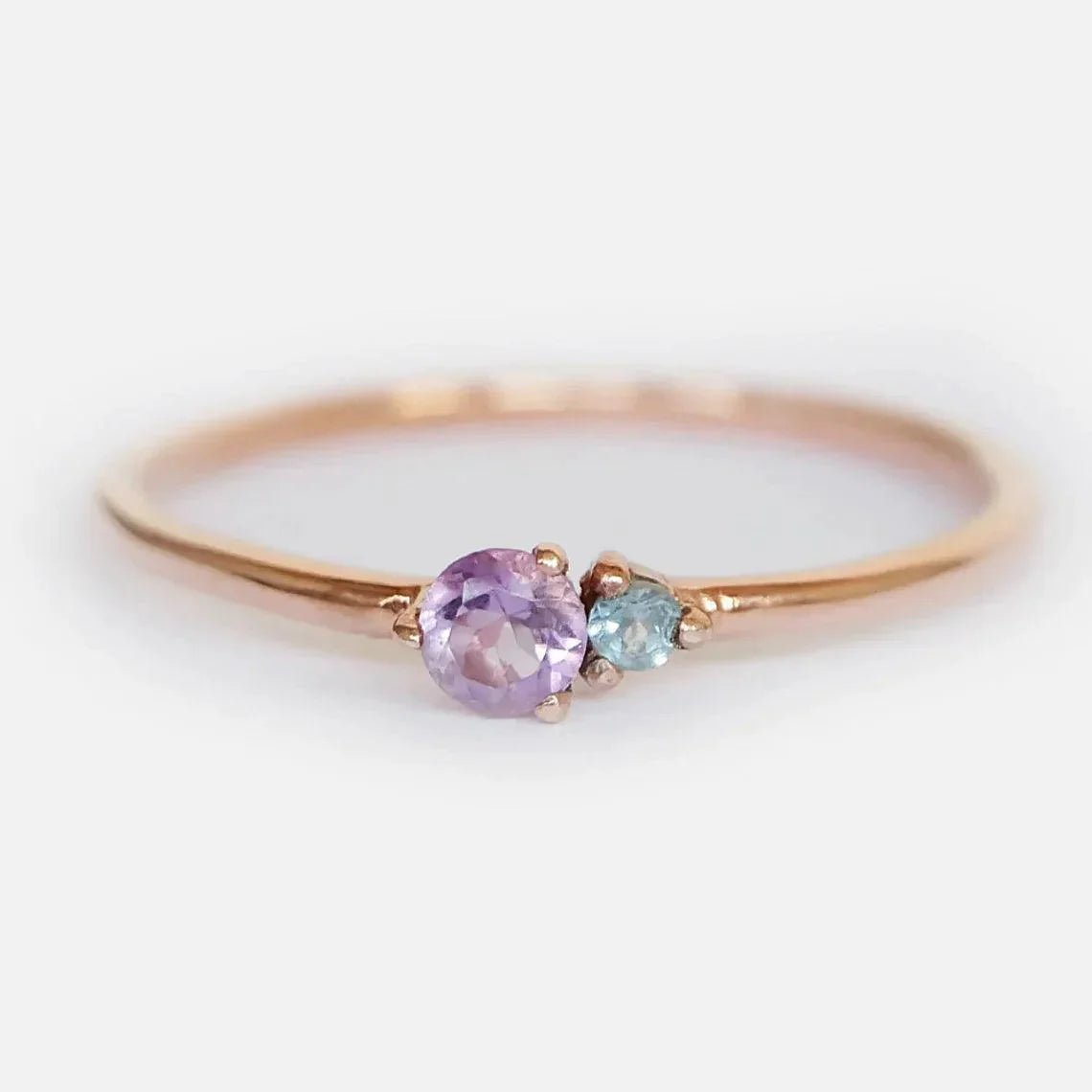 Amethyst Aquamarine Ring Twila - SOVATS