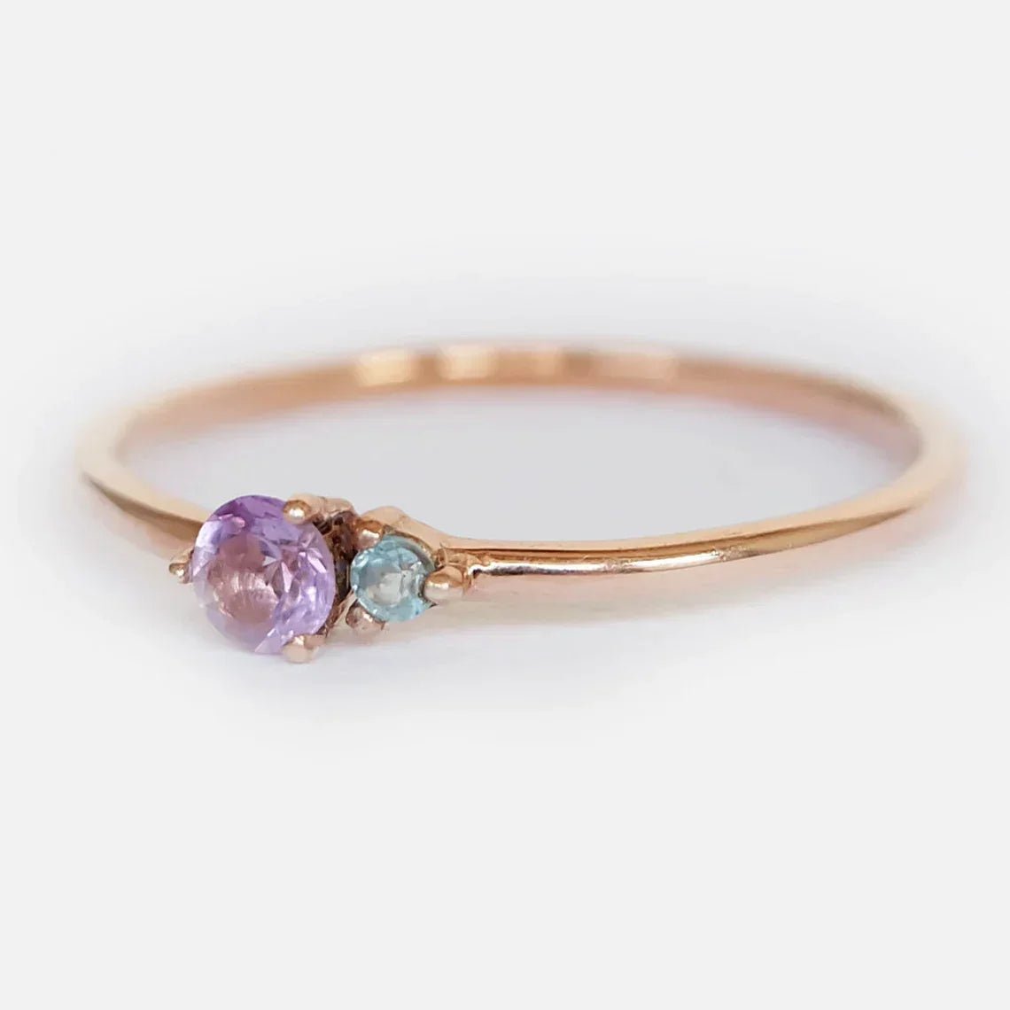 Amethyst Aquamarine Ring Twila - SOVATS