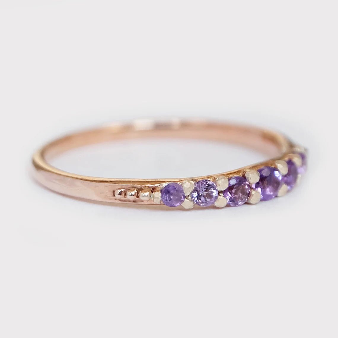 Amethyst Band Ring Arias - SOVATS