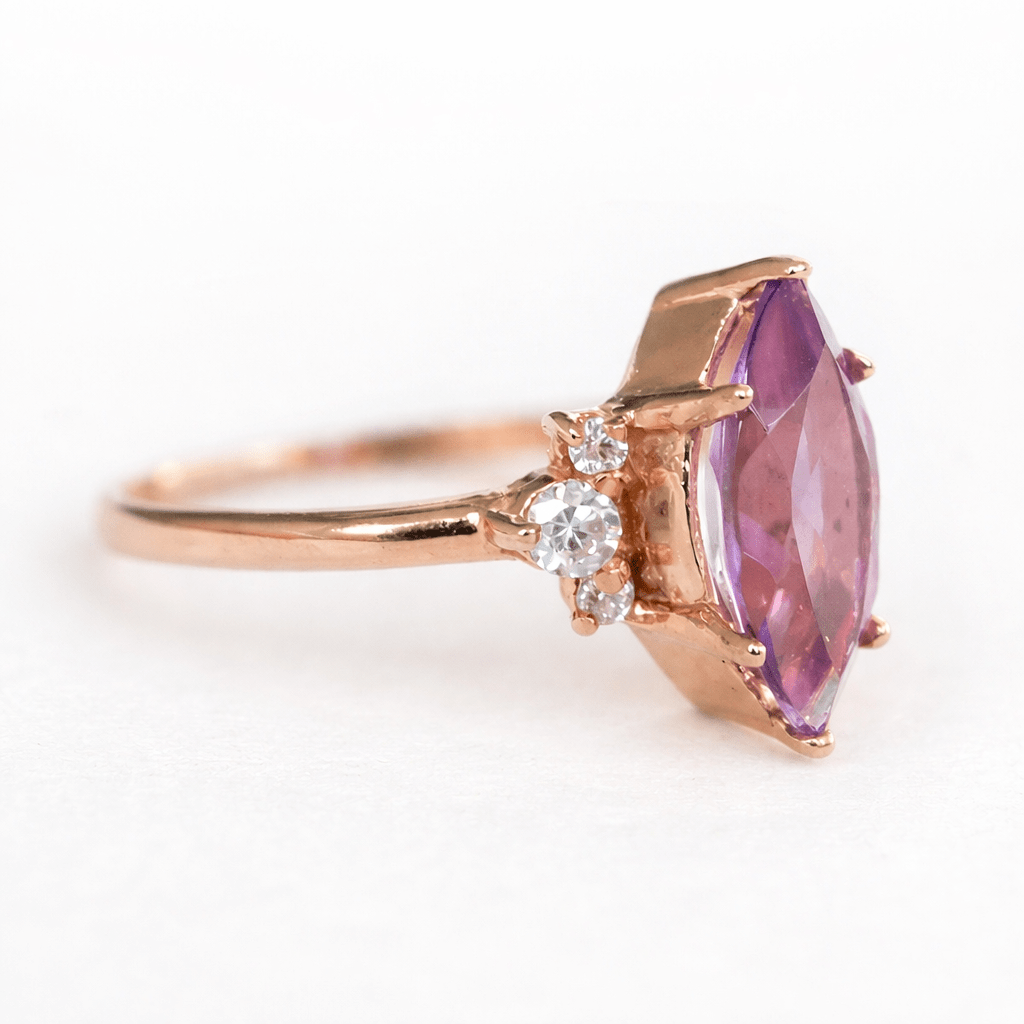 Amethyst Diamond Ring Ayda - SOVATS