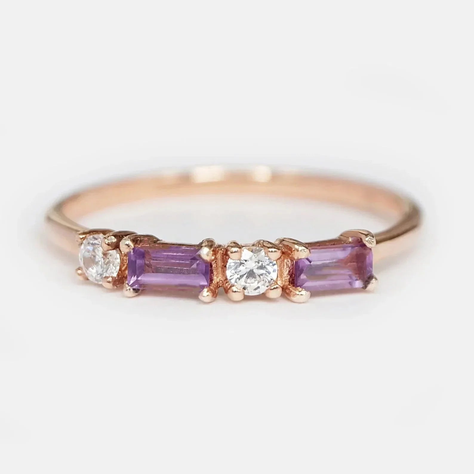 Amethyst Diamond Ring Camila - SOVATS