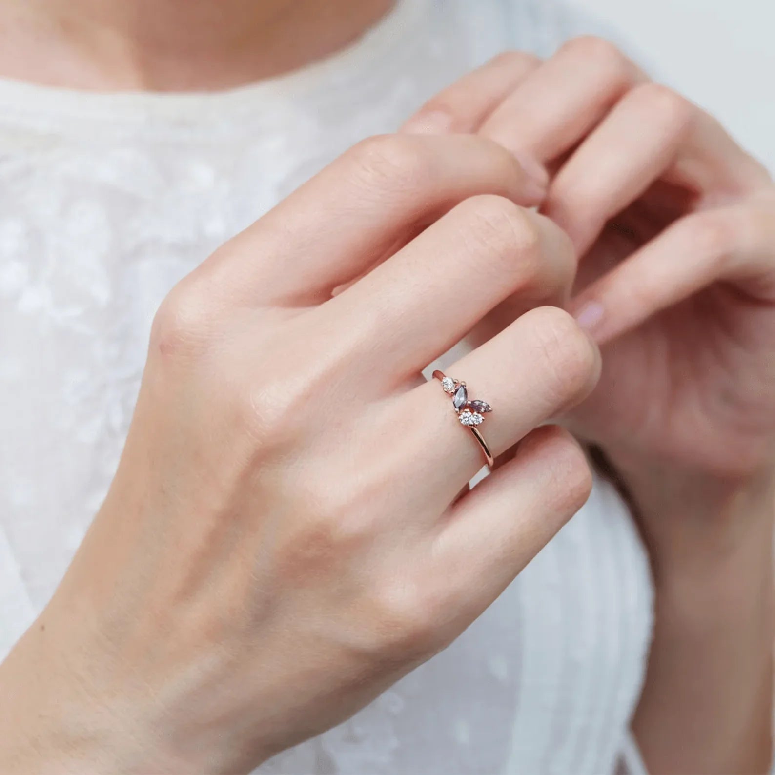 Amethyst Diamond Ring Dewi - SOVATS