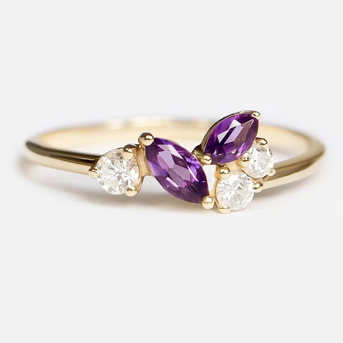 Amethyst Diamond Ring Dewi - SOVATS