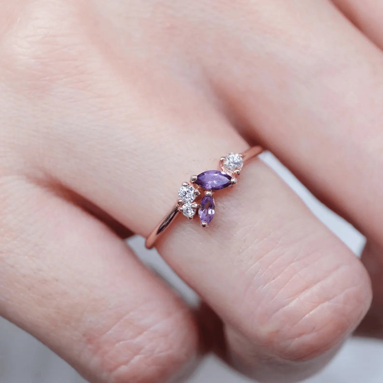 Amethyst Diamond Ring Dewi - SOVATS