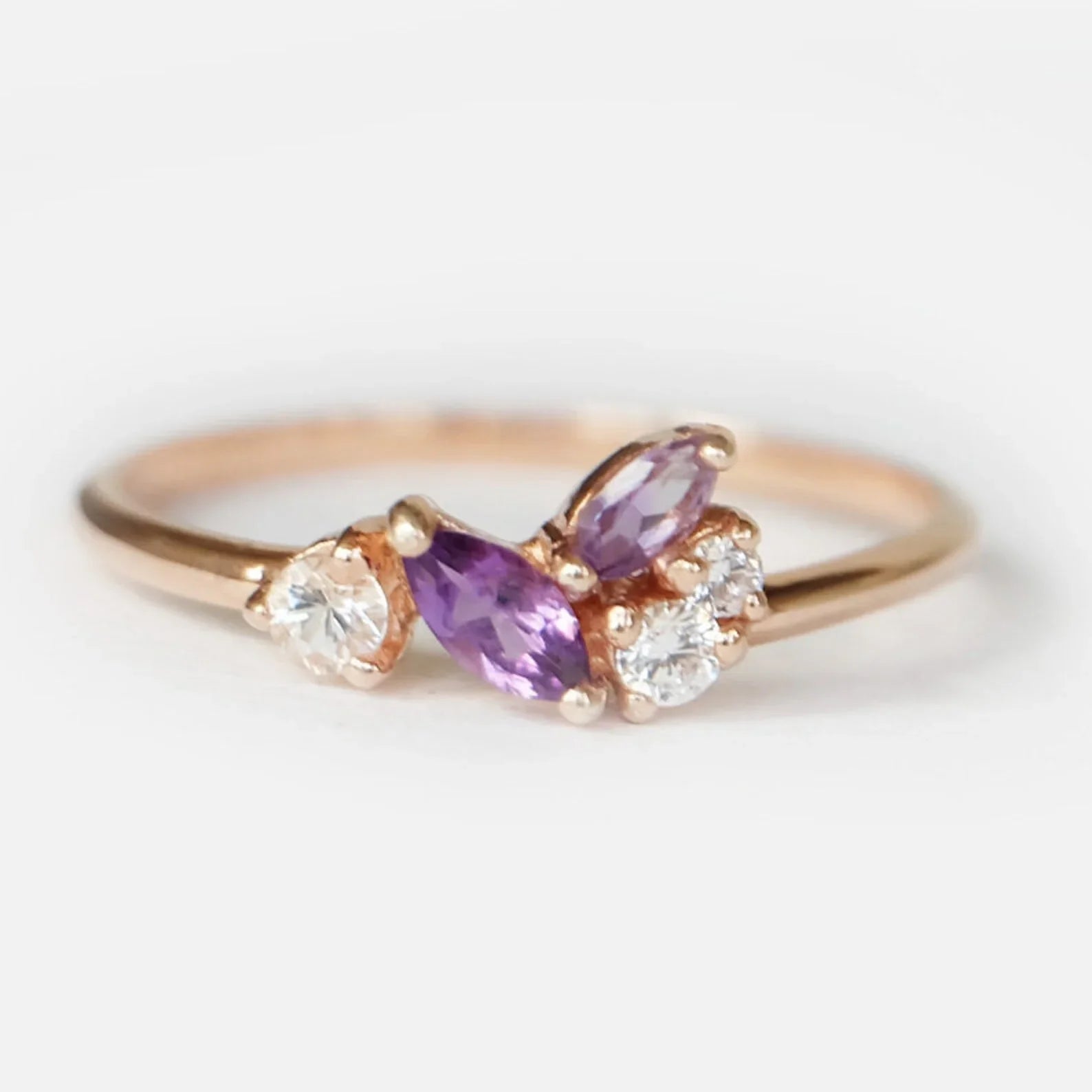 Amethyst Diamond Ring Dewi - SOVATS