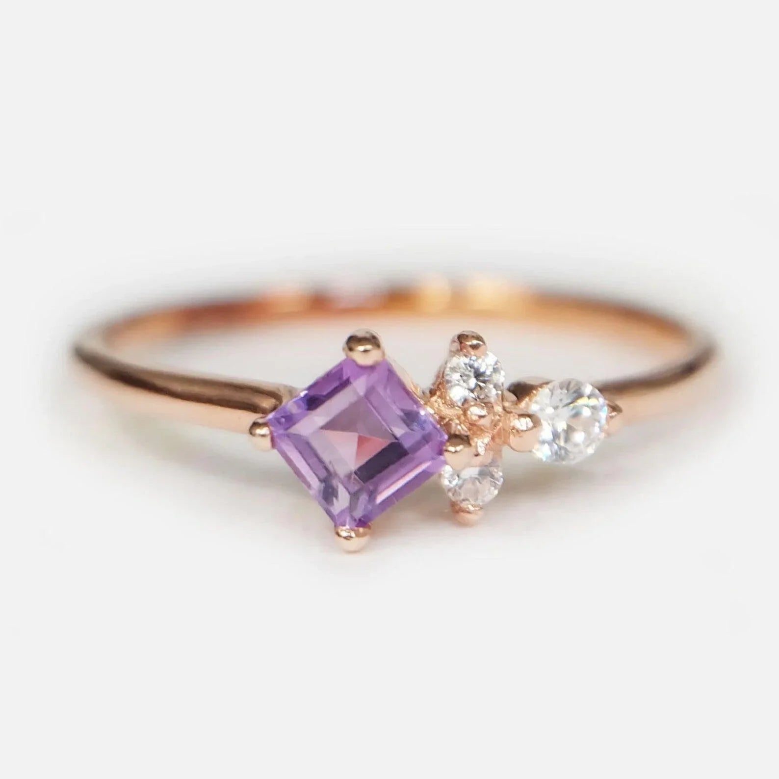 Amethyst Diamond Ring Irelia - SOVATS