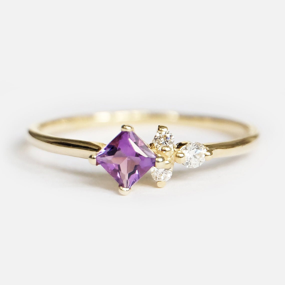 Amethyst Diamond Ring Irelia - SOVATS