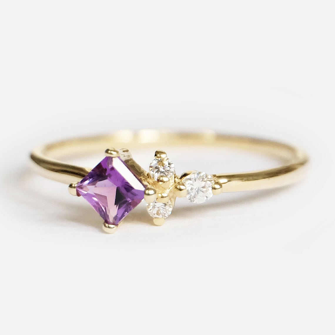 Amethyst Diamond Ring Irelia - SOVATS