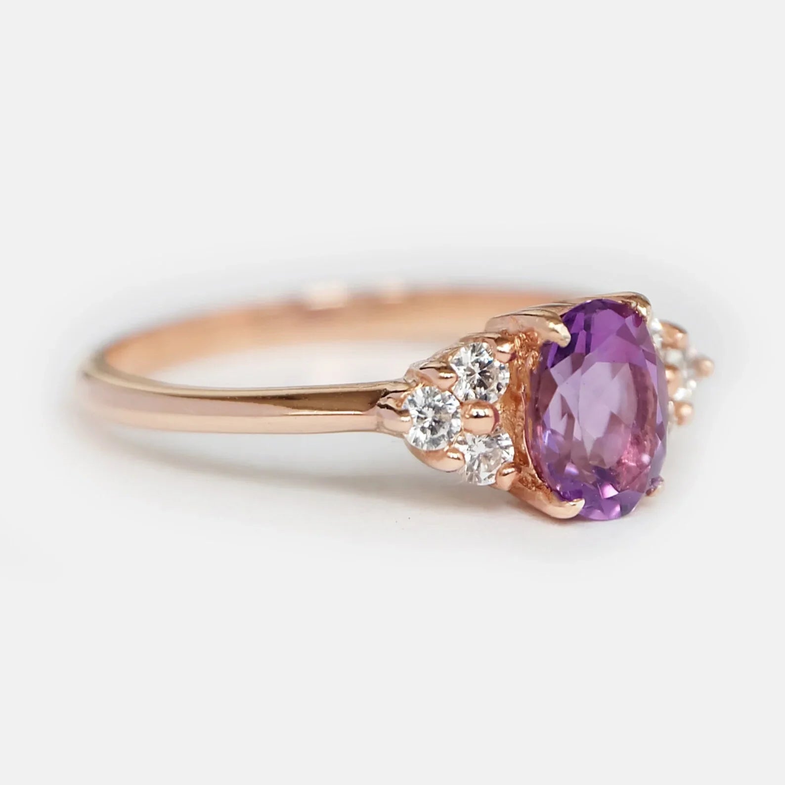 Amethyst Diamond Ring Lyla - SOVATS