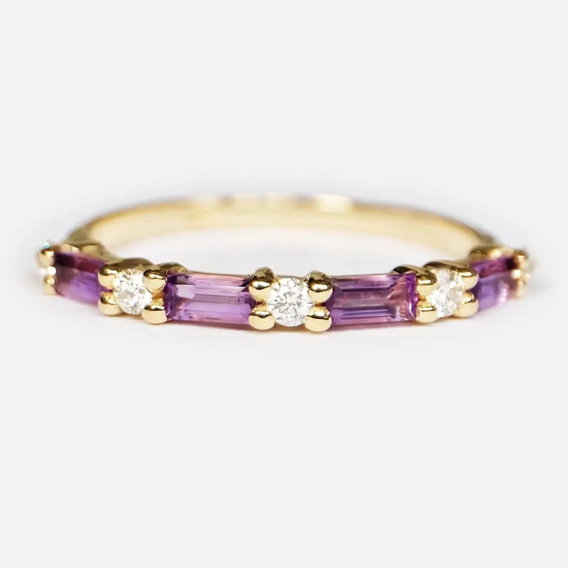 Amethyst Diamond Ring Nada - SOVATS