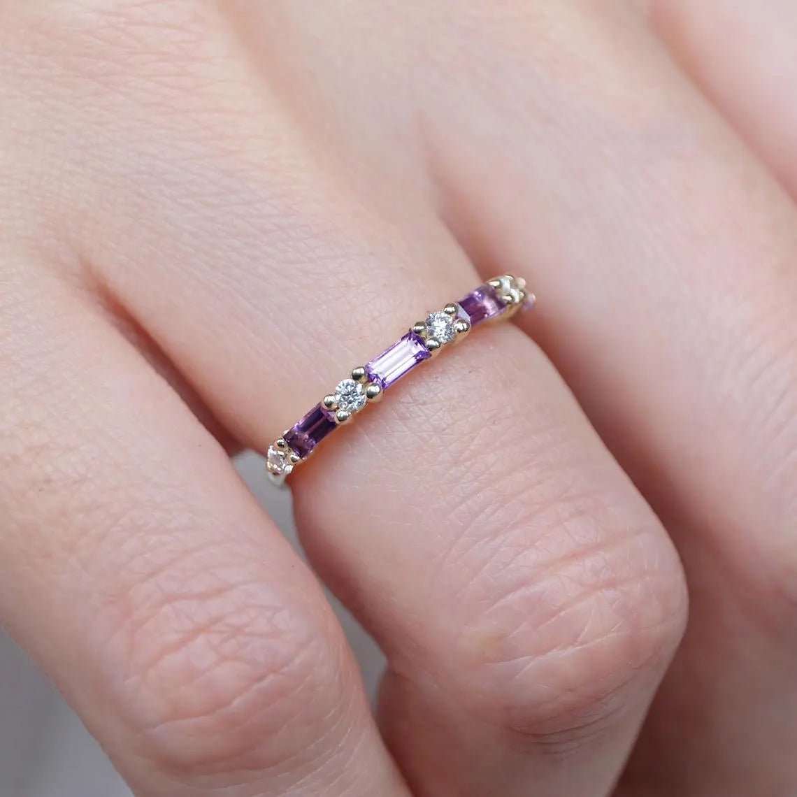 Amethyst Diamond Ring Nada - SOVATS