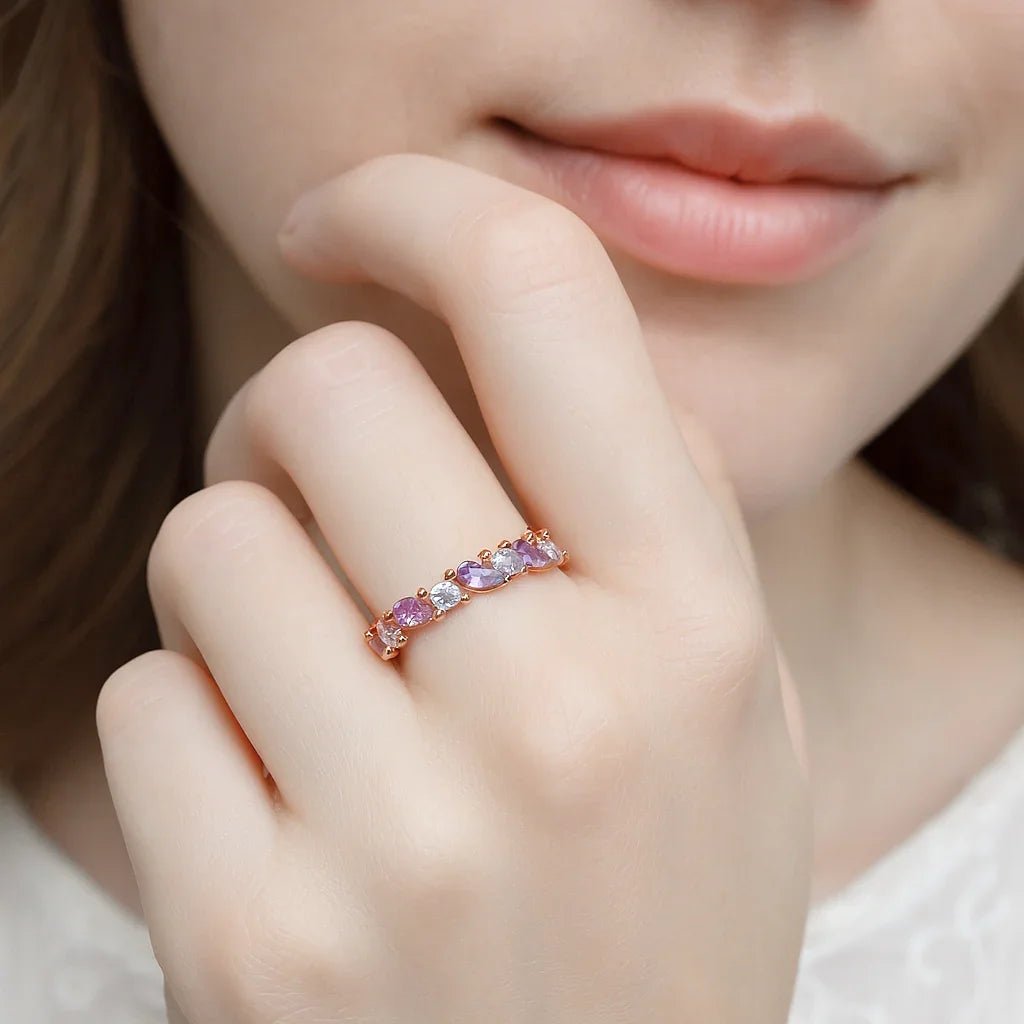 Amethyst Diamond Ring Natalya - SOVATS