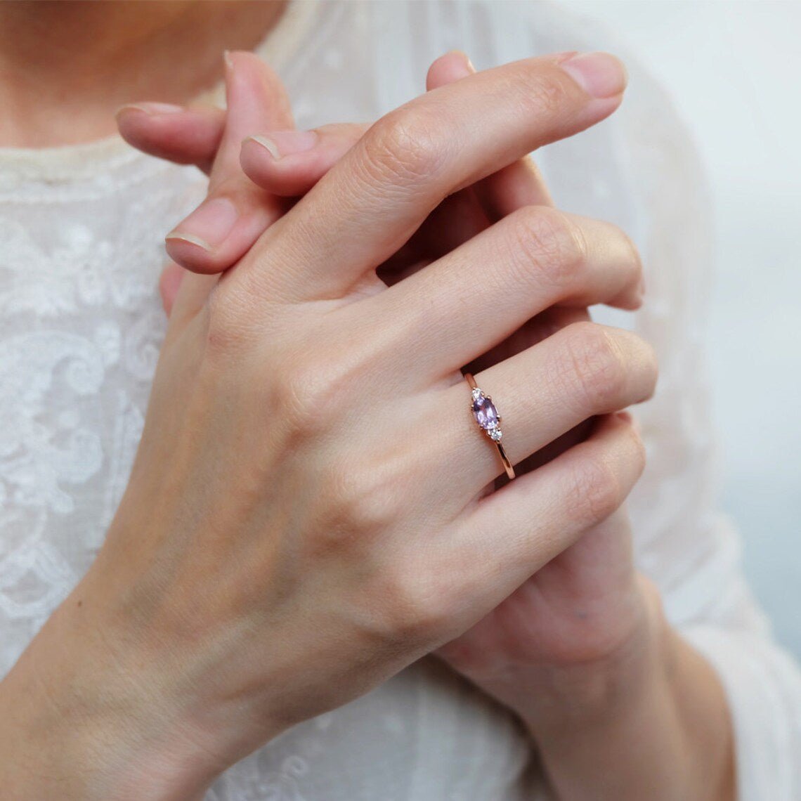Amethyst Diamond Ring Proviso - SOVATS