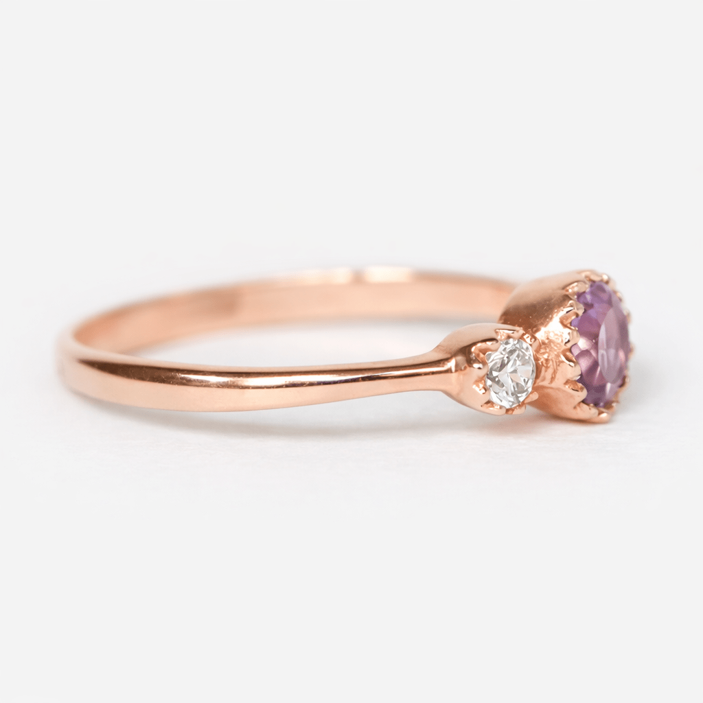 Amethyst Diamond Ring Samira - SOVATS