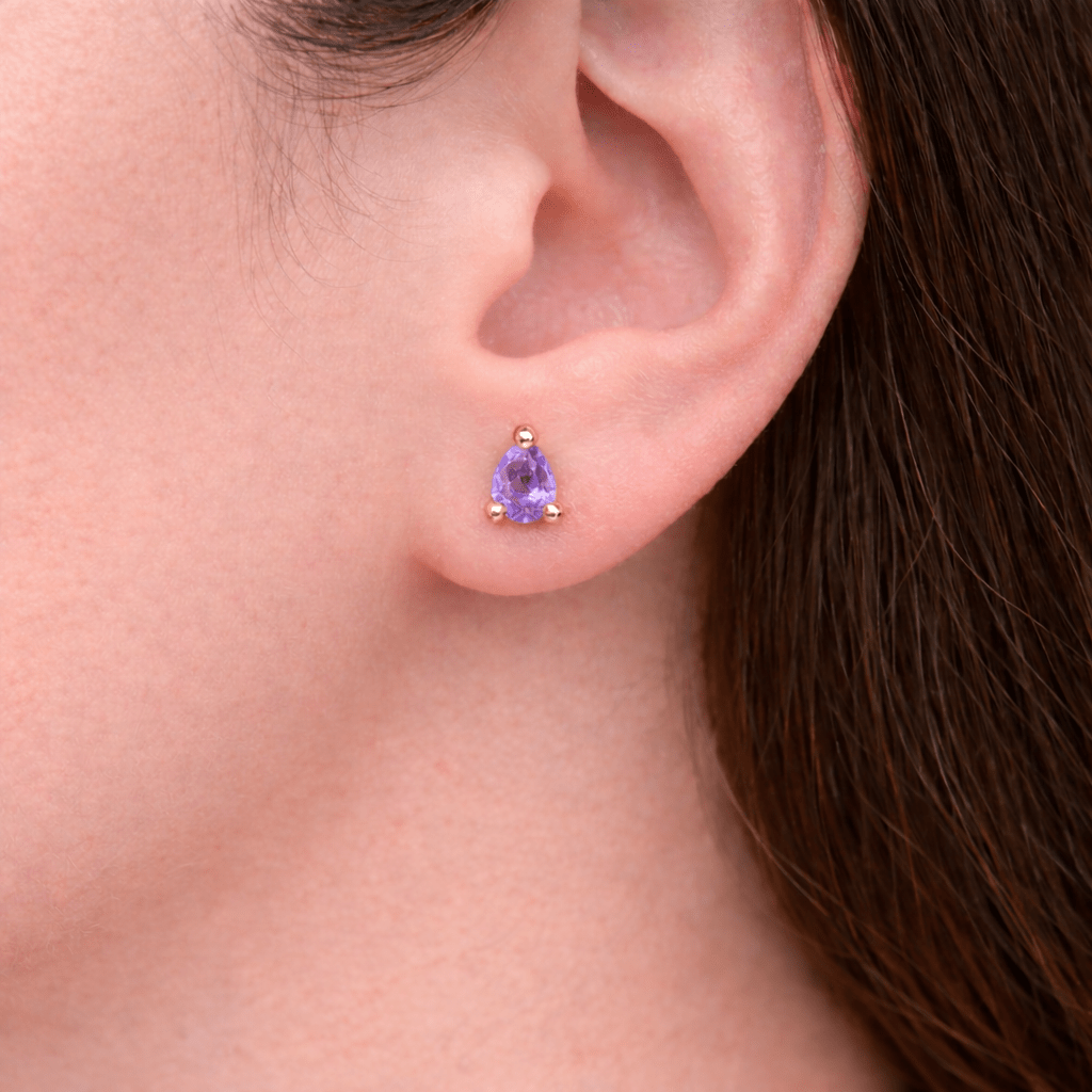 Amethyst Earrings Addie - SOVATS