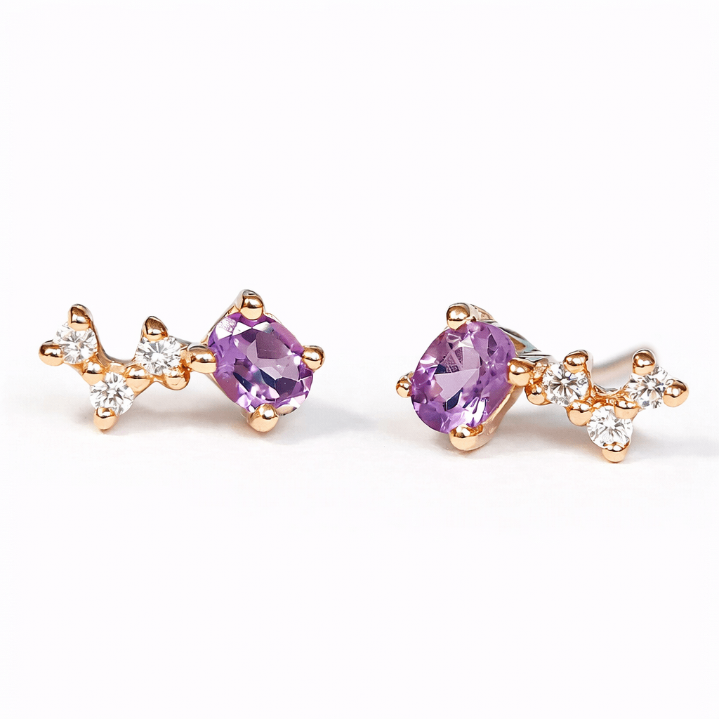 Amethyst Earrings Amity - SOVATS