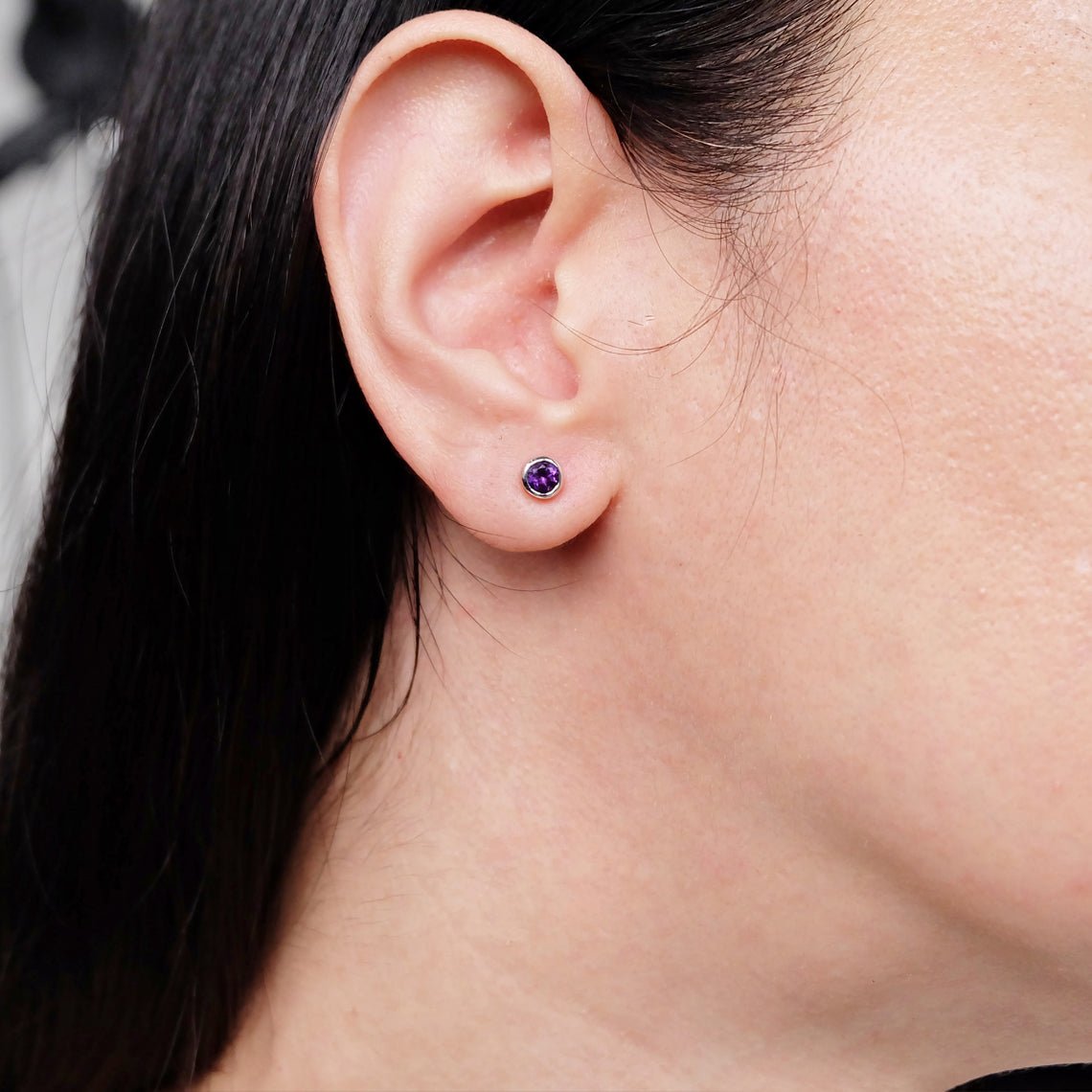 Amethyst Earrings Edda - SOVATS