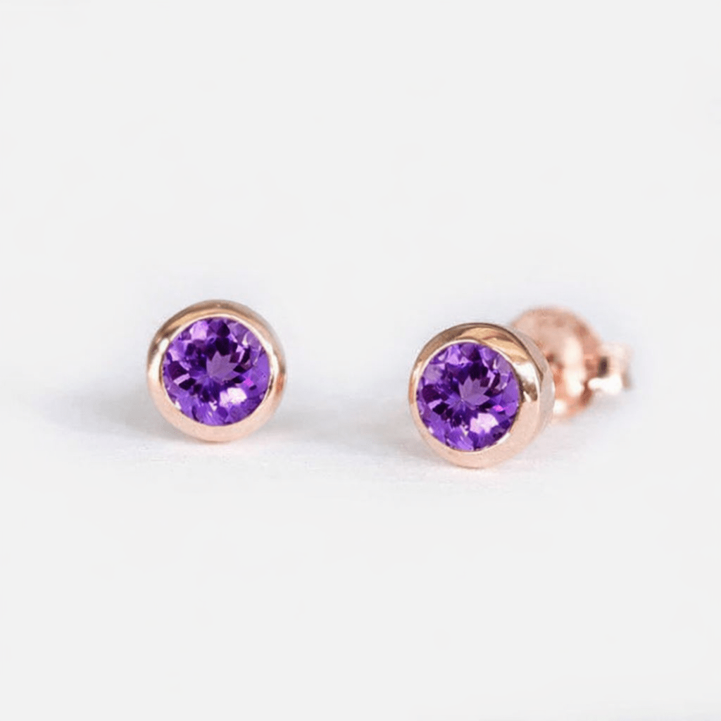 Amethyst Earrings Edda - SOVATS