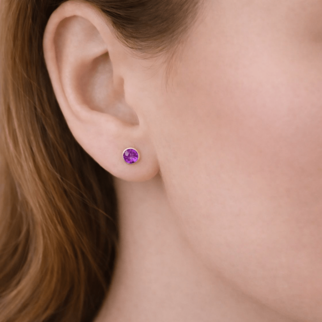 Amethyst Earrings Edda - SOVATS