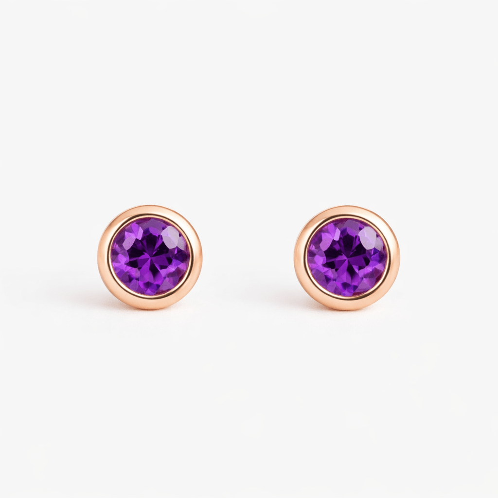 Amethyst Earrings Edda - SOVATS