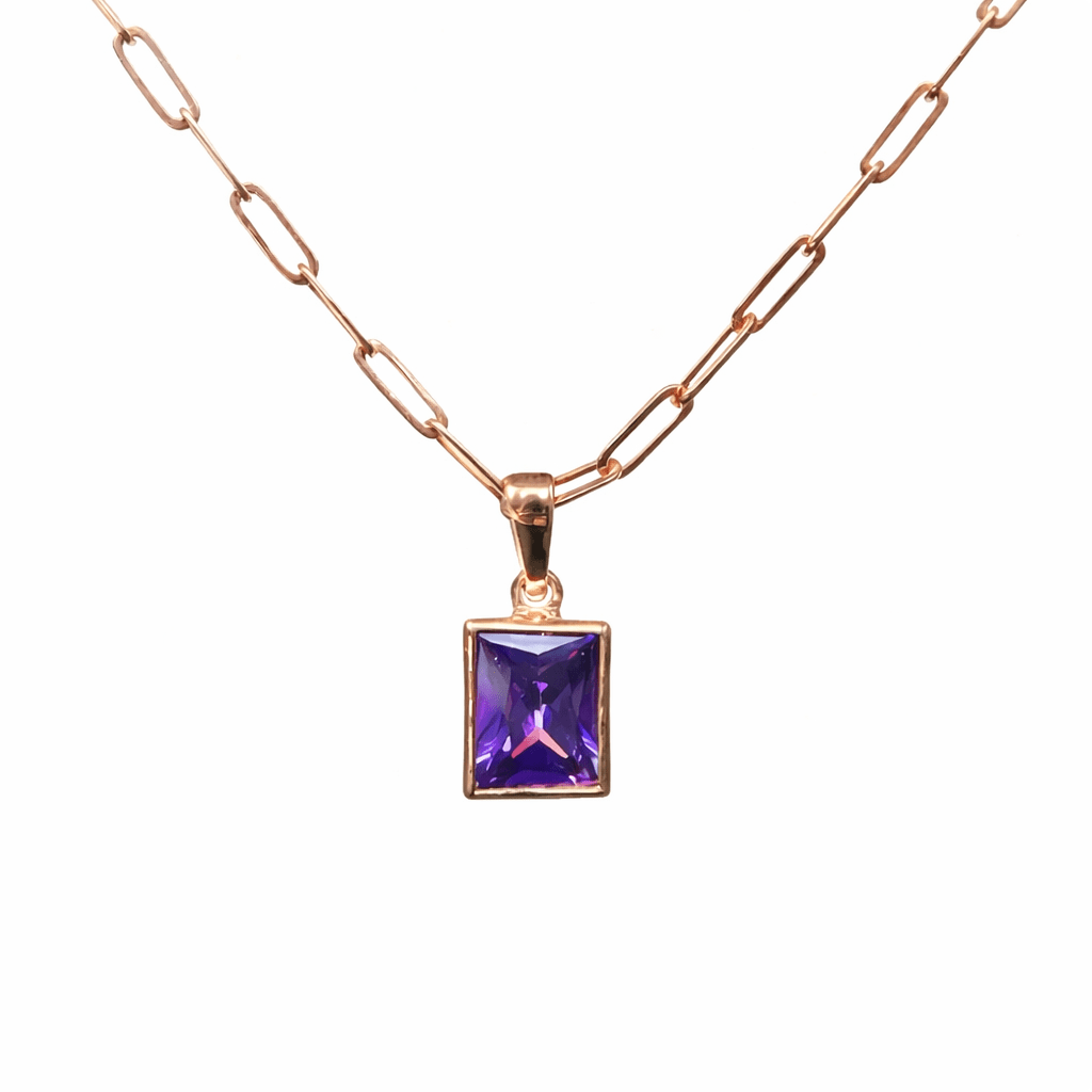 Amethyst Gold Pendant Richa - SOVATS