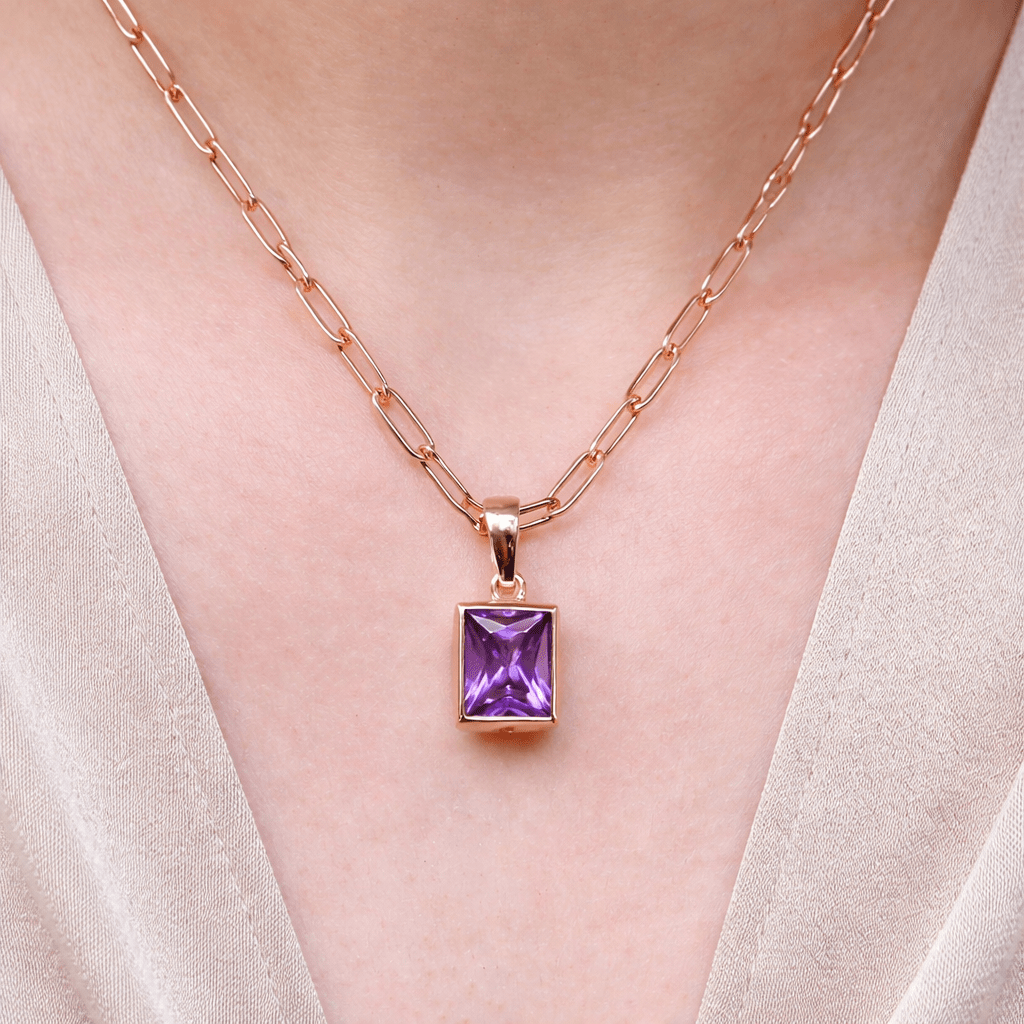 Amethyst Gold Pendant Richa - SOVATS