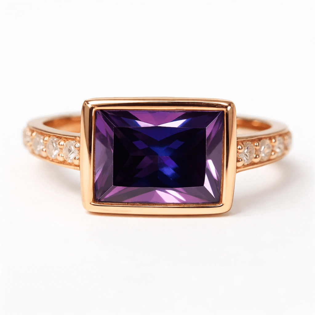 Amethyst Gold Ring Richa - SOVATS