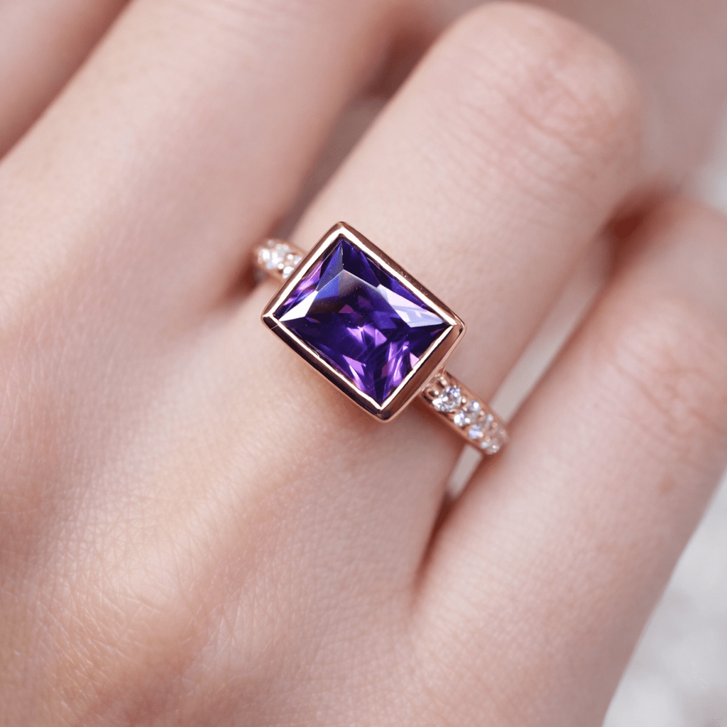 Amethyst Gold Ring Richa - SOVATS