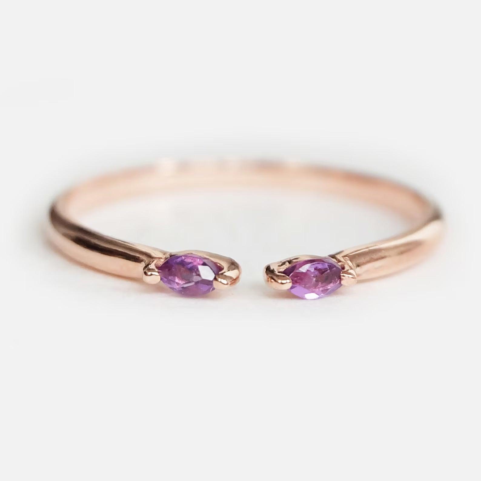 Amethyst Open Ring Samad - SOVATS